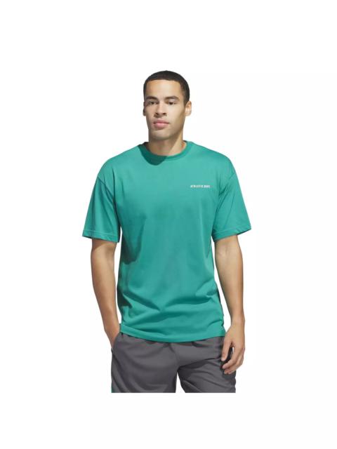 adidas Men's Select Graphic Basketball T-Shirt -Green/White