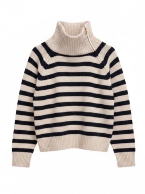 NILI LOTAN Raelynn Sweater in Ivory/Marine Stripe