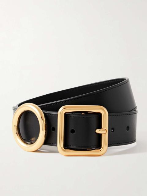 Regalo embellished leather belt Black
