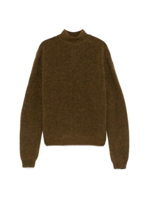 mock-neck sweater