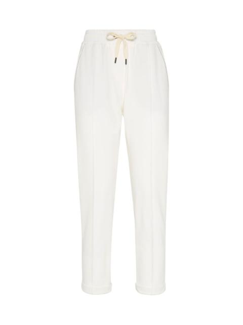 Brunello Cucinelli Cotton drawstring trousers