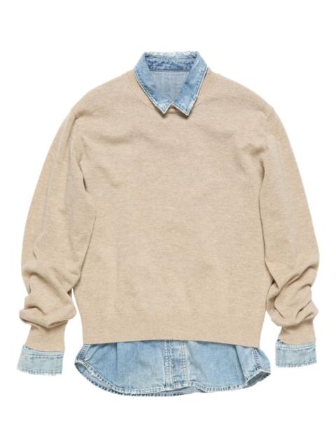 Acne Studios layered V-neck sweater