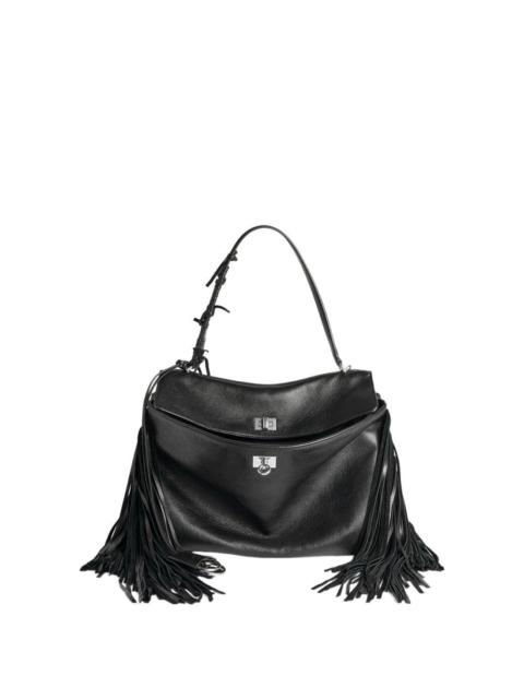 BALENCIAGA BALENCIAGA Rodeo Medium With Fringes $5150 Black Top Handle