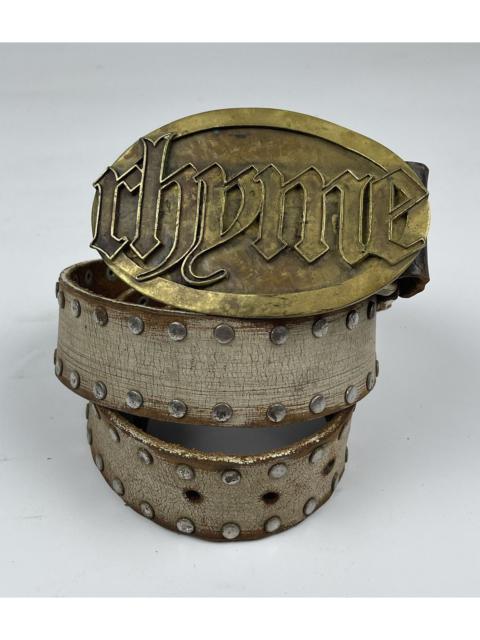 Other Designers Japanese Brand - rhyme big buckle studded leather belt tc22