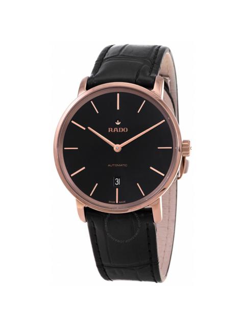 Other Designers Rado DiaMaster Thinline Automatic Black Dial Men's Watch R14068166