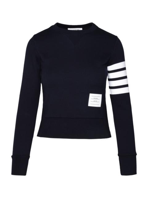 Thom Browne Navy Cotton Sweatshirt