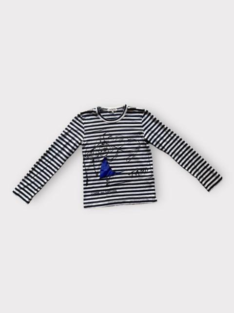 Comme Des Garçons Comme Des Garcons X Taro Okamoto Striped LS Tee