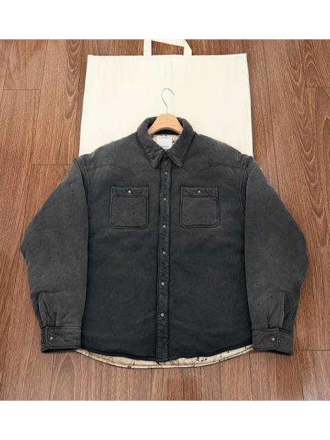 visvim VISVIM 25SS KERCHIEF ERA DOWN JKT CRASH — Distressed White Goose Down Jacket