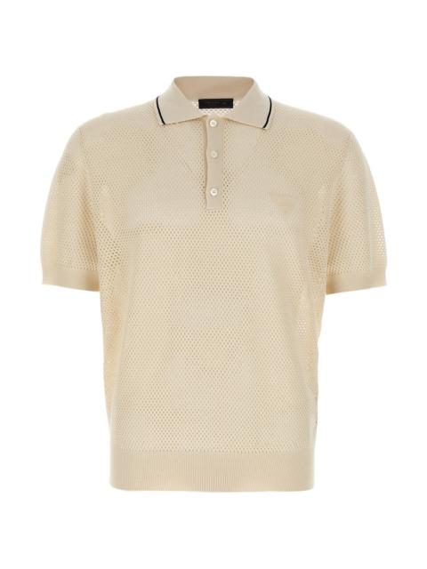 Prada Men Openwork Polo Shirt