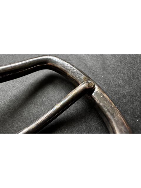 visvim aa . 36 . COLLECTOR . HANDMADE BRASS BUCKLE LEATHER BELT