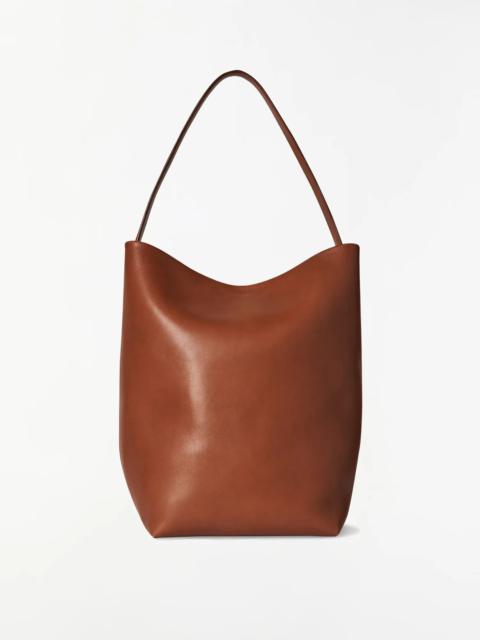 The Row Large N/S Park Tote — Dark Cuir