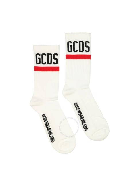 GCDS GCDS Logo Brand White Socks