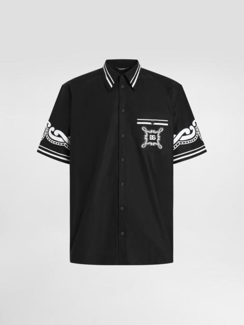 Dolce & Gabbana Poplin shirt with printed details