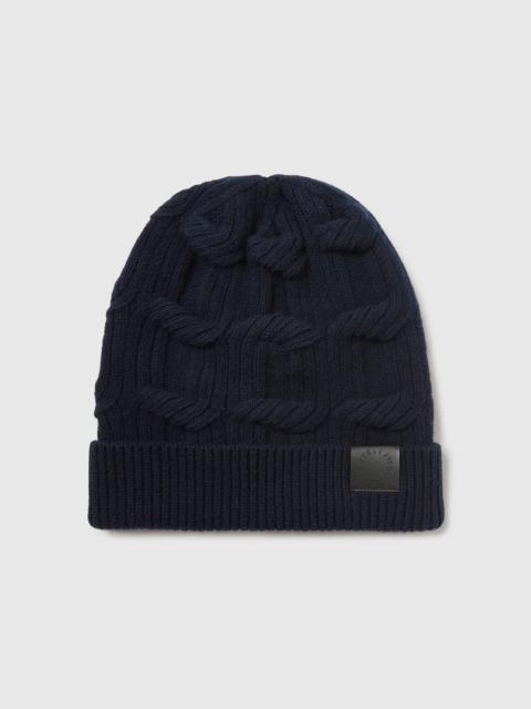 Stella McCartney Falabella Cable-Knit Beanie