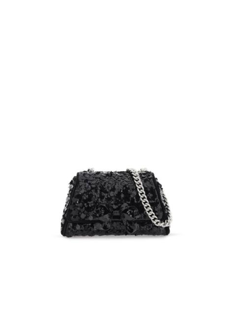 self-portrait self-portrait Sequined Bow Mini Shoulder Bag