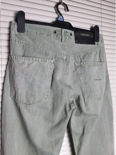 Stone Island VINTAGE STONE ISLAND S.I DISTRESSED COTON PANT