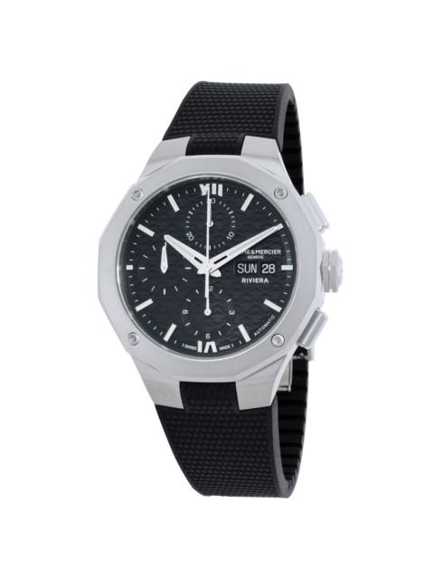 Other Designers Baume et Mercier Riviera Chronograph Automatic Black Dial Men's Watch M0A10864