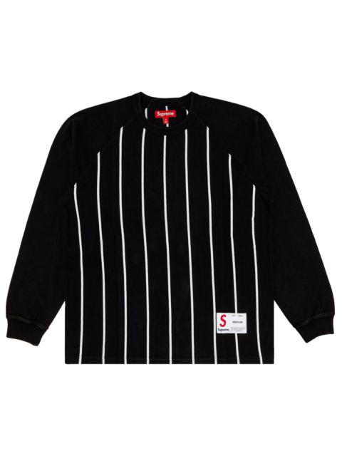 Supreme Supreme Stripe Raglan Long-Sleeve Top 'Black'