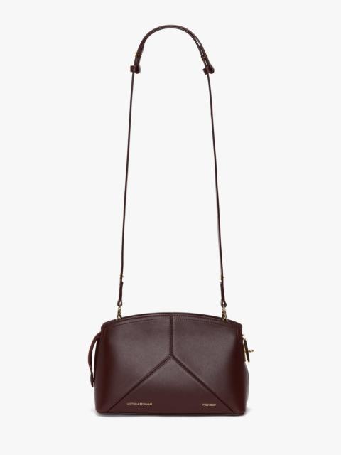 Victoria Beckham Victoria Cross Body In Burgundy Leather