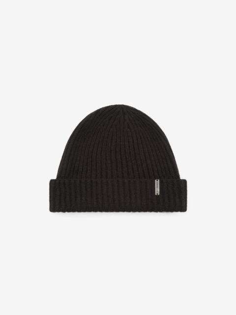 CORNELIANI Black Sublime Cashmere beanie