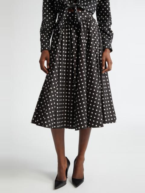 Dolce & Gabbana Dolce&Gabbana Polka Dot Cotton Circle Skirt in Hnzqw Pois Picc 0 8 F.nero at Nordstrom