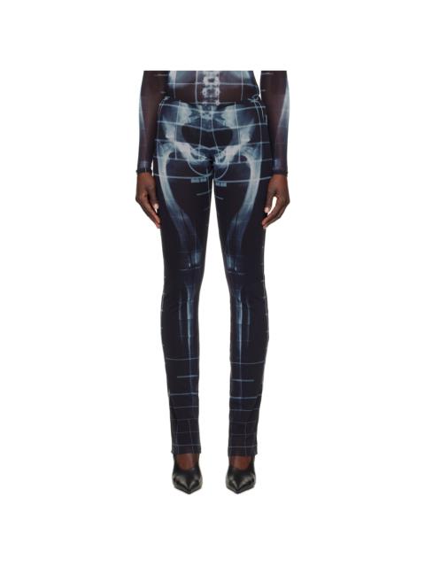 Jean Paul Gaultier Black & Blue 'The Squeletor' Lounge Pants
