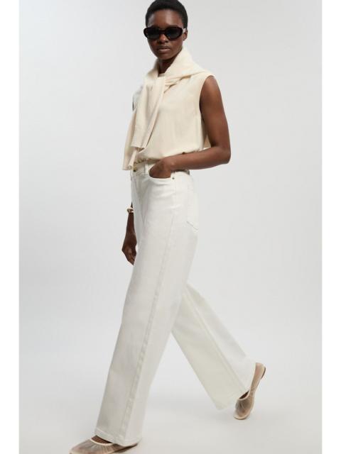 KAREN MILLEN Petite Denim High Waist Wide Leg Jean