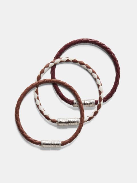 DOROTHEE SCHUMACHER WOVEN ELEGANCE Cord bracelet Set of 3