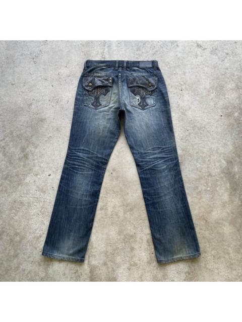 Other Designers Japanese Brand - Vintage Japan Jeans Distressed Faded Denim Pants RARE W34