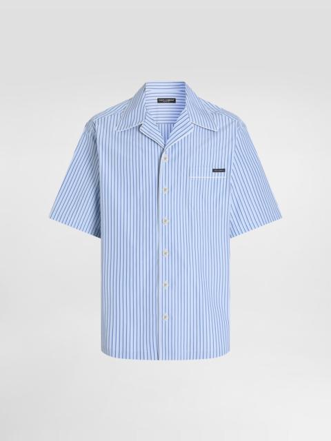 Dolce & Gabbana Hawaii striped poplin shirt