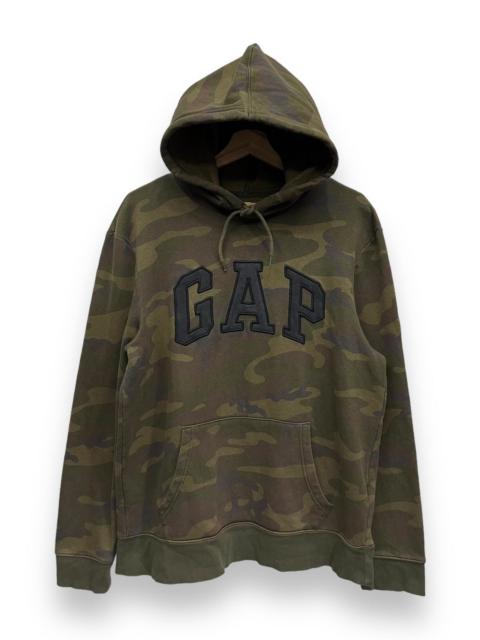 Other Designers 🔥VERY RARE🔥GAP BIG LOGO GREEN CAMO Sweater Hoodie