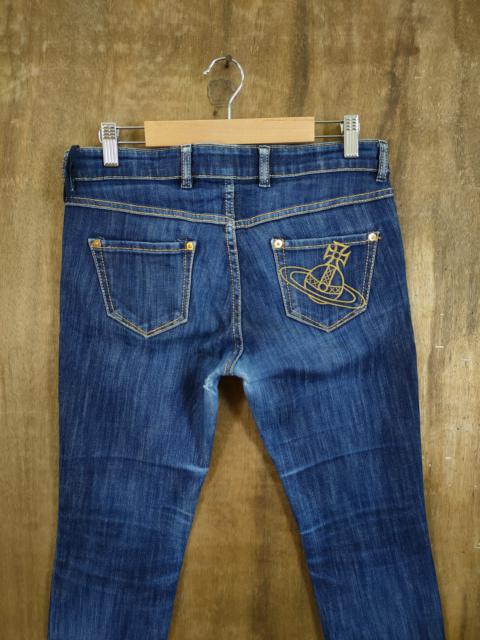 Vivienne Westwood blue distressed denim pants #46-902