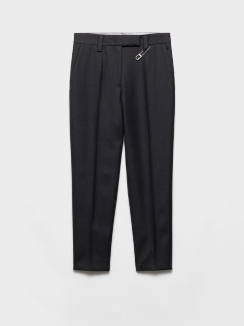 Prada Wool gabardine pants with pin