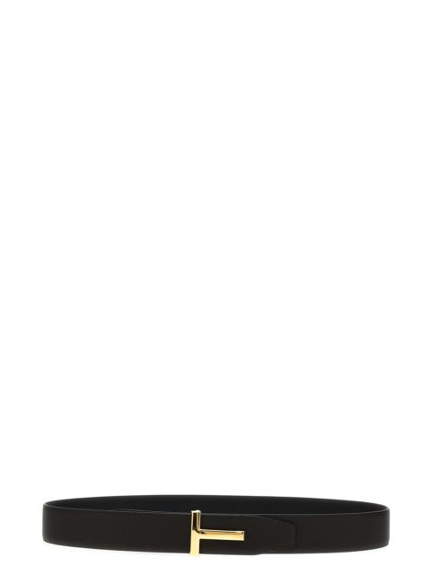 TOM FORD Buckle logo reversible belt