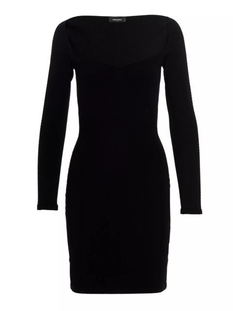 DSQUARED2 Ribbed viscose dress