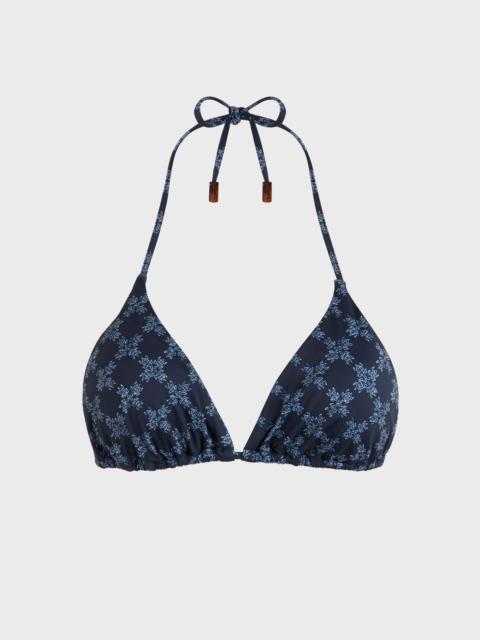 Vilebrequin Women Triangle Bikini Top VBQ Monogram