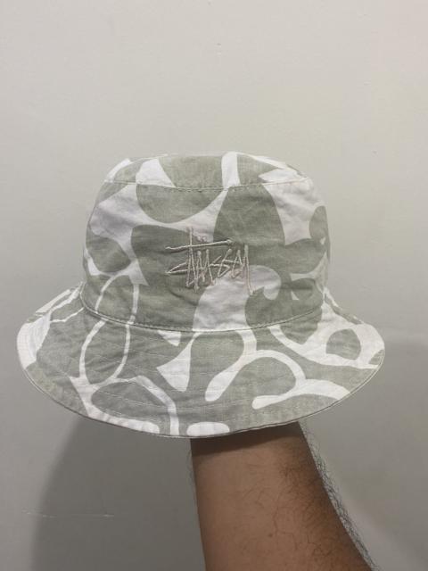Other Designers Stussy × Vintage - VTG Stussy Camo Signature Bucket Hat