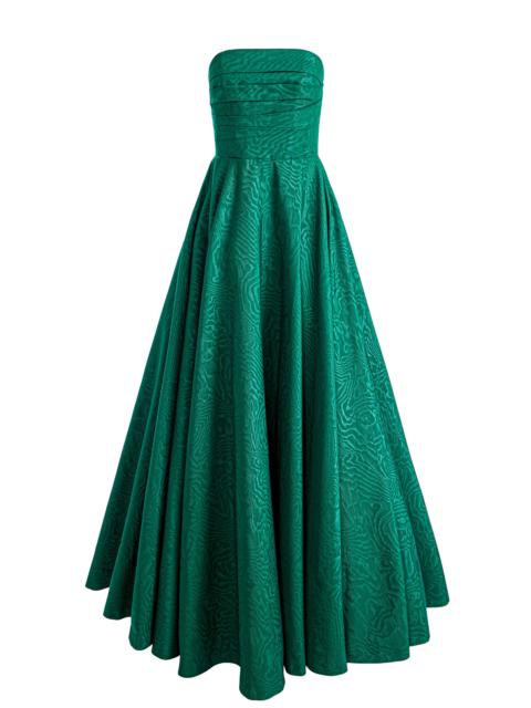 Alice + Olivia BRIDGETTE STRAPLESS FLARED MAXI GOWN