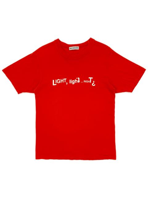 Other Designers Issey Miyake - SS98 'LIGHT, light... RIGHT?' Logo Cotton T-Shirt