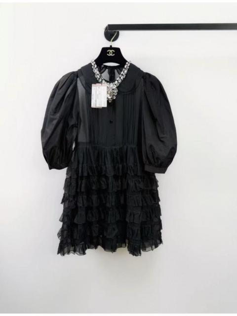 Miu Miu Miu Miu black silk rhinestone dress