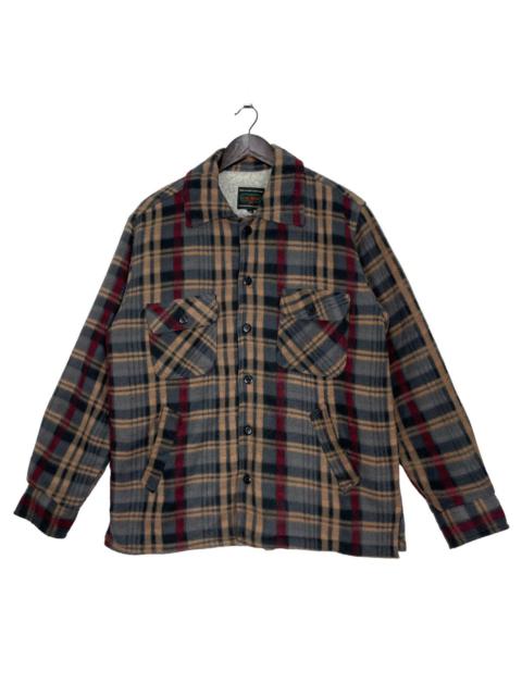Other Designers Vintage Flannel Tartan Button Up 4 Pocket Fleece By Zauber