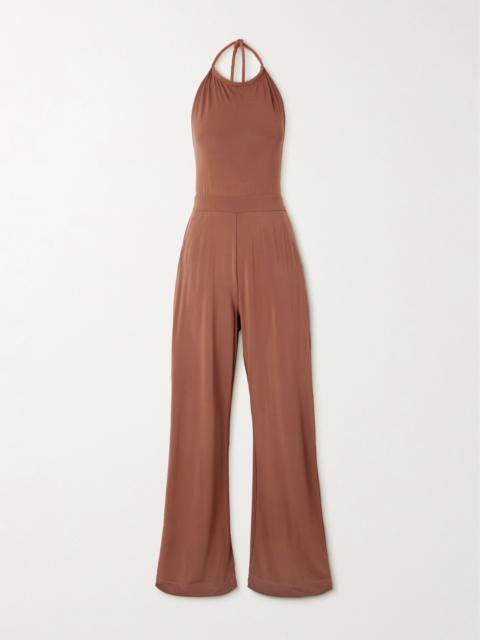 Max Mara Parsec Stretch-jersey Halterneck Jumpsuit