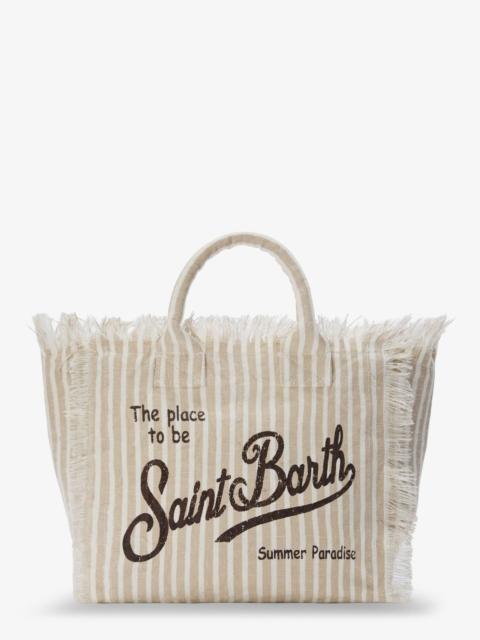 Other Designers Mc2 Saint Barth Vanity Linen Shoulder Bag