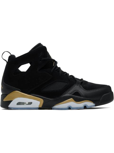 Black & Gold Jordan Flight Club '91 Sneakers