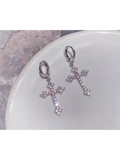 Other Designers Jewelry - Iced Out Cross Earring