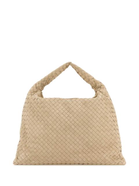 Bottega Veneta Bottega Veneta Women Sand Suede Hop Shoulder Bag