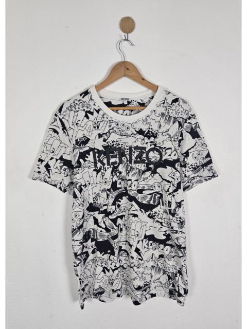 KENZO Kenzo Paris full print cartoon shirt