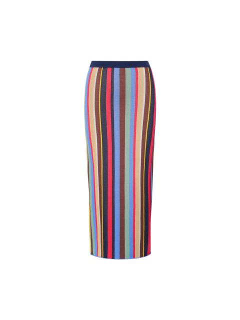 STAUD Market Stripe Karina Skirt