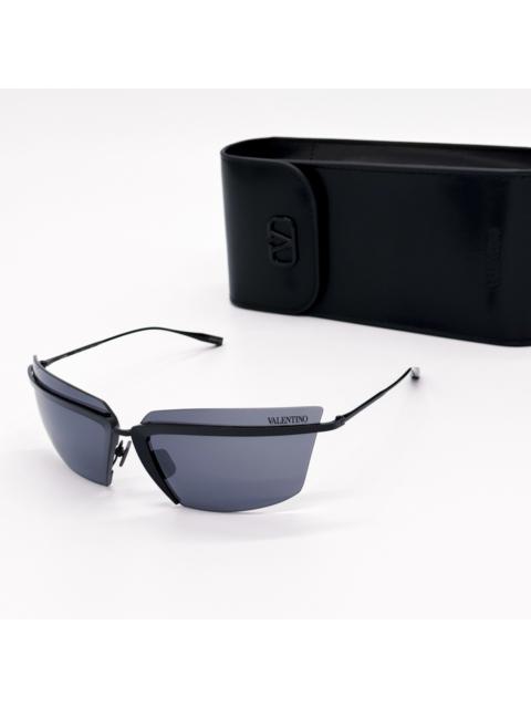 Valentino NEW VALENTINO SUNGLASSES WOMEN BLACK V-LURE VLS-130A EYEWEAR