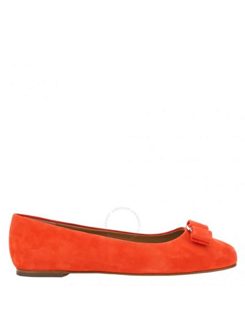 FERRAGAMO Salvatore Ferragamo Candy Apple Red Varina Ballet Flats